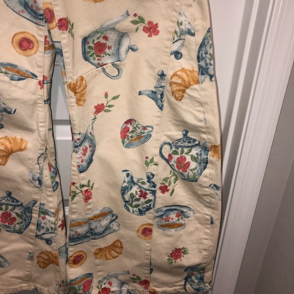 We The Free by Free People Eden High Slouchy Brunch Printed Barrel Jeans sz 28 - Picture 9 of 10